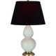 Robert Abbey - 1789K - One Light Table Lamp - Double Gourd - Celadon Glazed Ceramic w/Antique Natural Brass