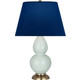Robert Abbey - 1789N - One Light Table Lamp - Double Gourd - Celadon Glazed Ceramic w/Antique Natural Brass