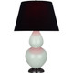 Robert Abbey - 1790K - One Light Table Lamp - Double Gourd - Celadon Glazed Ceramic w/Deep Patina Bronze