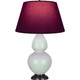 Robert Abbey - 1790P - One Light Table Lamp - Double Gourd - Celadon Glazed Ceramic w/Deep Patina Bronze