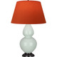 Robert Abbey - 1790T - One Light Table Lamp - Double Gourd - Celadon Glazed Ceramic w/Deep Patina Bronze