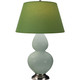 Robert Abbey - 1791G - One Light Table Lamp - Double Gourd - Celadon Glazed Ceramic w/Antique Silver