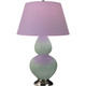 Robert Abbey - 1791L - One Light Table Lamp - Double Gourd - Celadon Glazed Ceramic w/Antique Silver