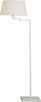 Robert Abbey - 1805 - One Light Floor Lamp - Real Simple - Stardust White Powder Coat over Steel