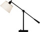 Robert Abbey - 1833 - One Light Table Lamp - Real Simple - Matte Black Powder Coat over Steel
