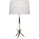 Robert Abbey - 217 - One Light Table Lamp - Thatcher - Modern Brass w/Matte Black