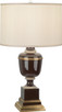 Robert Abbey - 2502X - One Light Table Lamp - Annika - Chocolate Lacquered Paint Natural Brass w/Ivory Crackle