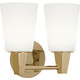 Robert Abbey - 255F - Two Light Wall Sconce - Wheatley - Modern Brass