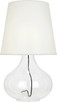 Robert Abbey - 459W - One Light Table Lamp - Julia - Clear Glass Body w/Black Fabric Wrapped Cord