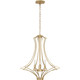 Robert Abbey - 467 - Four Light Chandelier - Grace - Modern Brass