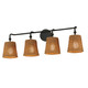 Maxim - 21484NADBZ - Four Light Bath Vanity - Baja - Dark Bronze
