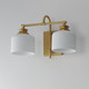 Bisque Two Light Wall Sconce (21492WTNAB)