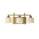 Maxim - 21493WTNAB - Three Light Bath Vanity - Bisque - Natural Aged Brass