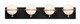 Maxim - 21604SWBKGLD - LED Bath Vanity - Revolve - Black / Gold