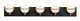 Maxim - 21605SWBKGLD - LED Bath Vanity - Revolve - Black / Gold