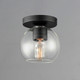 Knox One Light Flush Mount (21630CLBK)
