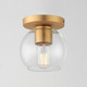 Knox One Light Flush Mount (21630CLNAB)