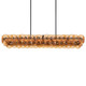 Loren Four Light Linear Chandelier (21826AMGM)