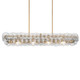 Loren Four Light Linear Chandelier (21826TCWBR)