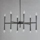 Rome 12 Light Chandelier (24626BK)