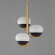 Lucerne Three Light Chandelier (24643MRBKNAB)