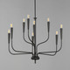 Vela Nine Light Chandelier (24819BK)