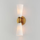 Krevat Two Light Wall Sconce (24822SWBKNAB)