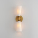 Krevat Two Light Wall Sconce (24822SWBKNAB)