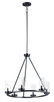 Maxim - 25255CLBK - Six Light Chandelier - Sentinel - Black