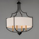 Savant Four Light Chandelier (25284WLBZAB)