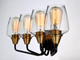 Goblet Four Light Bath Vanity (26123CLBZAB)