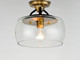 Goblet One Light Semi-Flush Mount (26129CLBZAB)