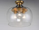 Goblet Three Light Semi-Flush Mount (26130CLBZAB)