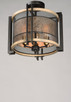 Boundry Three Light Flush Mount (27560BKBWAB)