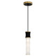 Robert Abbey - OS85 - One Light Pendant - Kane - Obsidian w/Modern Brass