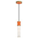 Robert Abbey - PM85 - One Light Pendant - Kane - Pumpkin w/Modern Brass