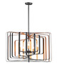 Maxim - 28677BKGLD - Five Light Pendant - Radial - Black / Gold