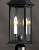 Vicksburg Two Light Outdoor Post Mount (30020CLBK)