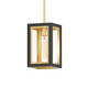 Maxim - 30051CLBKGLD - One Light Outdoor Pendant - Neoclass - Black / Gold