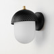 Perf Outdoor One Light Outdoor Wall Sconce (30182WTBKGLD)