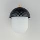 Perf Outdoor One Light Outdoor Wall Sconce (30182WTBKGLD)