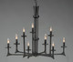 Anvil Nine Light Chandelier (30306NI)