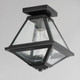 Prism One Light Flush Mount (30560CLBK)
