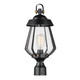 Maxim - 30629CDBKAB - One Light Outdoor Pier/Post Mount - Mariner - Black / Antique Brass