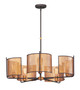 Maxim - 31215OIAB - Five Light Chandelier - Caspian - Oil Rubbed Bronze / Antique Brass