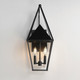 Bavaria Two Light Outdoor Wall Sconce (3166CLBK)