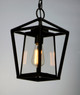 Artisan One Light Outdoor Hanging Lantern (3179CLBK)