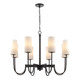 Maxim - 32008SWBK - Eight Light Chandelier - Town and Country - Black