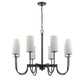 Town and Country Eight Light Chandelier (32008SWBK)