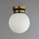 San Simeon LED Flush Mount (32481SWBKNAB)